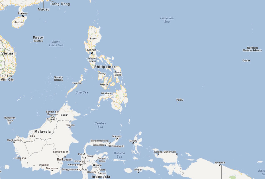 carte du guam asie